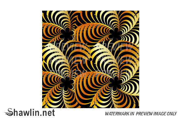 Golden Fractal Background: A Unique Design Element for Creative Projects