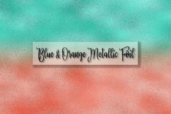 Green and Orange Metallic Foil