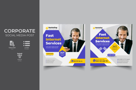 Internet Broadband Social Media Design
