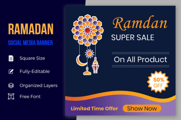 Islamic Sale Social Media Promotion Post