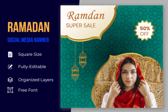 Muslim Super Sale Social Media Design: A Versatile Tool for Ramadan and Eid Marketing