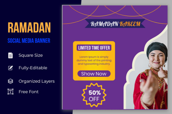 Ramadan Celebration Sale Greeting Banner: A Practical Tool for Digital and Physical Marketing
