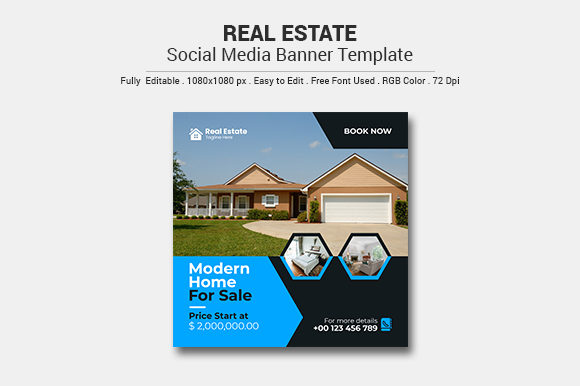 Real Estate Marketing Social Banner