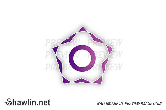 Stylized Star Design Element for Web Use
