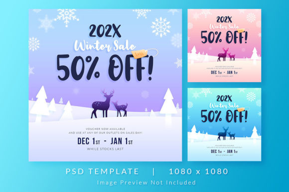 Winter Sales Post for Social Media